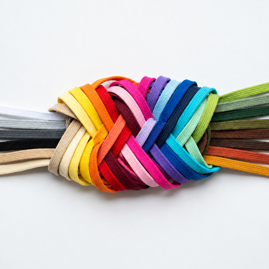 Cordones planos de colores